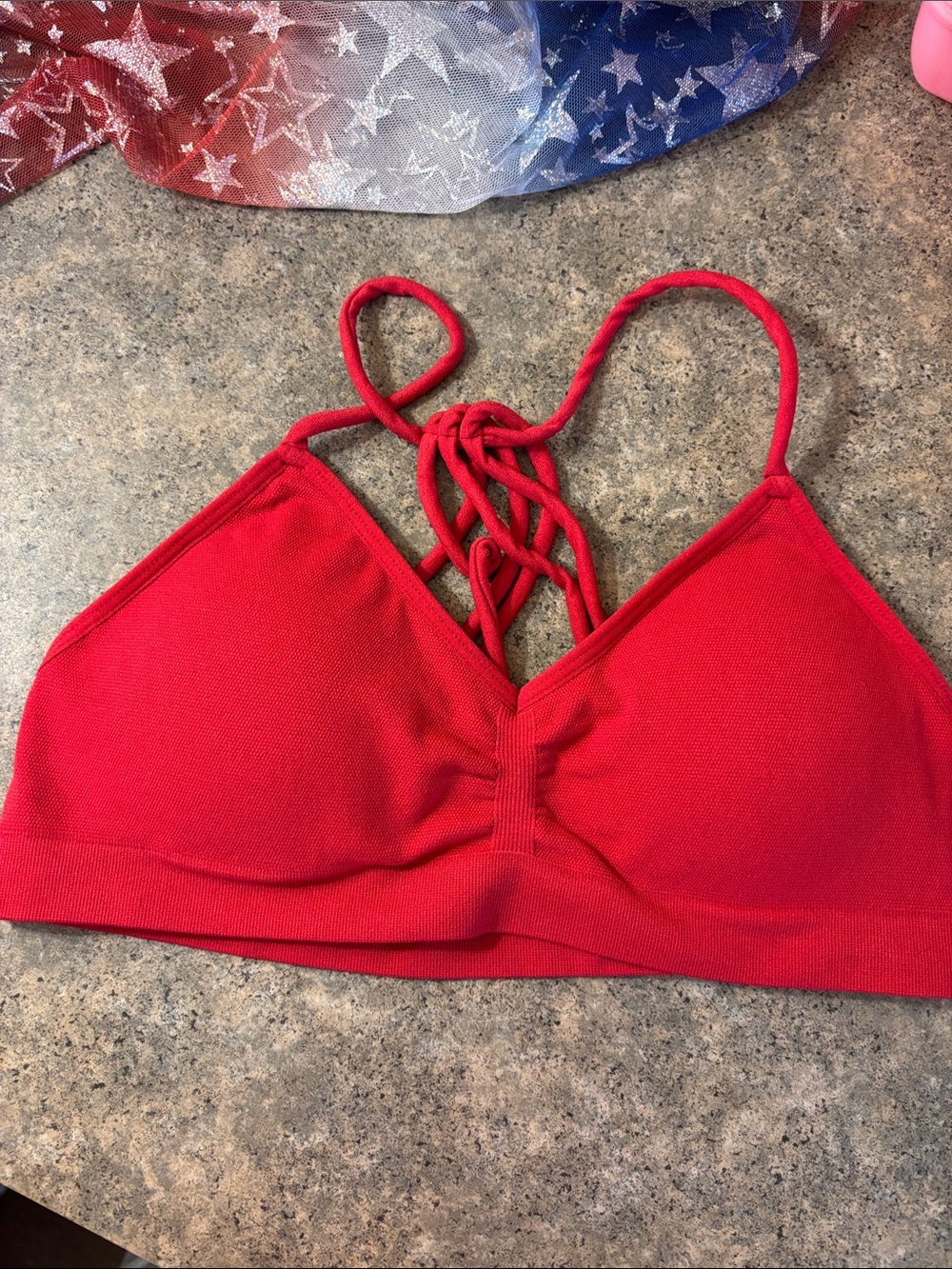 Red Strappy Bralette - Women Intimates